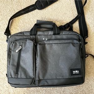 over the shoulder/backpack laptop organizer bag